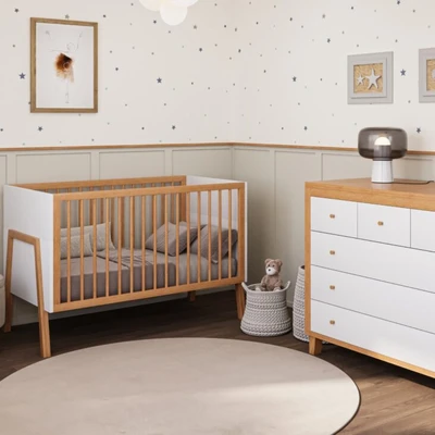 חדר לתינוק נאפולי- טריקה שקטה שידה 120 ס"מ