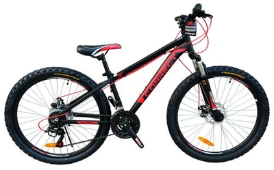 אופני הרים לנוער אלומיניום קונקט MTB גלגלי "26/24" שלדה "14 עם 21 הילוכים, בלמי דיסק ובולם זעזועים קדמי - Hajoj Connect