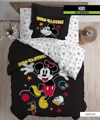 סט 3 חלקים מותגים שילדים אוהבים סדין ציפה וציפית איכותיים למיטת יחיד 100% כותנה