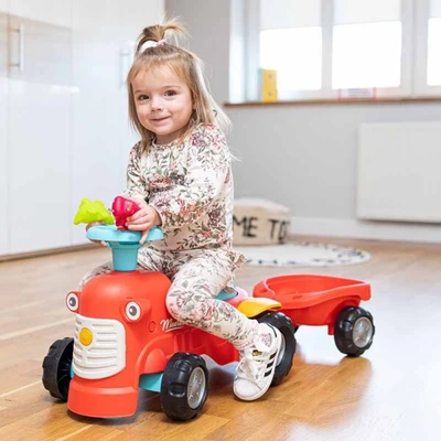 בימבה טרקטור לילדים בצורת פרצוף מבית FALK הצרפתית לגילאי 1-3 שנים