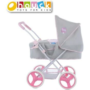 עגלת בובה שכיבה מלאה לילדים ענקית HAUCK Gini Princess Pink