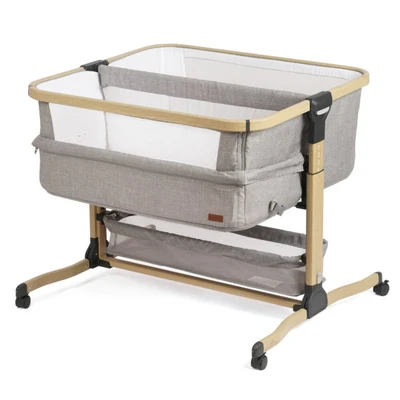 עריסת תאומים נצמדת דיליאנס&קו סיאנה אפור בהיר – Dillians&co. Sienna