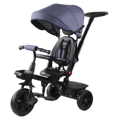 תלת אופן 4ב1 מתקפל דו צדדי דגם עלית כחול Infanti