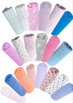 זוג סדינים 100% כותנה של מותג האיכות "נחמדים" המתאים עבור עריסת עץ או עריסת פלסטיק ובמחיר לא רגיל