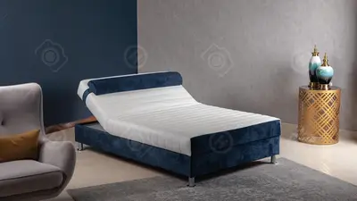 מיטה וחצי טוקיו עם גב מתכוונן ומזרן מפנק בעובי 22 ס"מ