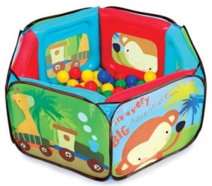 ברכת כדורים איכותית עם 100 כדורים גמישים צבעוניים לגינה או לבית