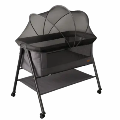 עריסה לתינוק דגם קלייר Claire עם מנגנון מוסיקה ורטט – צבע שחור Infanti