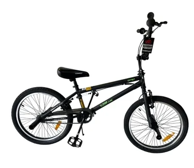 אופני פעלולים לילדים עם גלגלים חלקים 20 אינץ' המסתובבים 360 מעלות ו-4 סטנדים לגילאי 6-7 - שחור Hajoj Connect