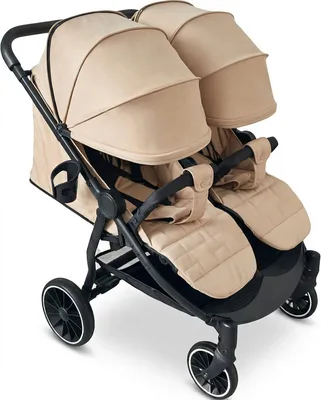 עגלת תאומים ICON עם גגונים ענקיים ופגוש קידמי במחיר מסחרר