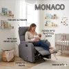 כורסת הנקהה MONACO עשויה בדיוקרתי ונח