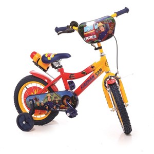 אופניי ילדים במבצע: אופני BMX גודל 12" בלבד! סמי הכבאי עם גלגלי עזר ובקבוק אחורי