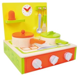 מטבח נייד ומתקפל לילדים מעץ מלא כולל אביזרים!! מוצר איכות מבית Pitoys