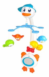 דיל מובייל ברבור מוזיקלי - Swan Mobil With Musicrattles מבית האיכות Twigy