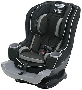 150 שח לקנייה חוזרת !!!כסא בטיחות עם מאריך רגלים אקסטנד טו פיט Extend2Fit 3 ב- 1 בשחור/אפור Graco מדרך רגלים