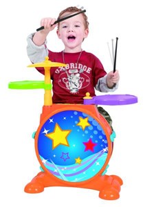 מערכת תופים לילדים מסדרת Baby Musician מבית Winfun התורמת להתפתחות ילדכם ולשמיעתו המוזקלית ובמחיר מבצע של 229 ש"ח בלבד ואפשרות !