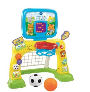 מרכז ספורט 2 ב 1 מבית וי-טק V-TECH מכיל יותר מ-40 שירים!! מכשיר שסופר את הסלים ועוד!!