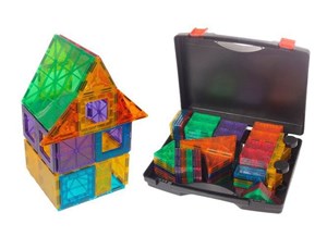 משחק מגנטים 100 חלקים באריזת פלסטיק, משחק התפתחות ותעסוקה לילדכם, מפתח יכולות יצירתיות וקוגנטיביות!!