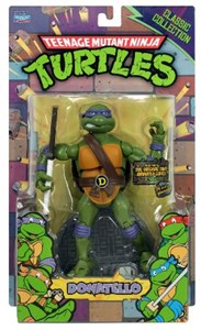 צבי הנינג'ה בובת פלסטיק מקורית ואיכותית של צב הנינג'ה האהוב דונטלו