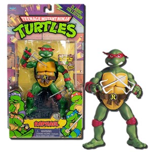 צבי הנינג'ה בובת פלסטיק מקורית ואיכותית של צב הנינג'ה האהוב רפאל