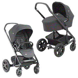 הכל בעגלה אחת!!! עגלת תינוק ג'ואי כרום עם סל שכיבה וטיולון בצבעים החדשים