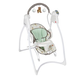 2 ב-1 גם נדנדה וגם טרמפולינה נשלפת מבית GRACO הכוללת קשת משחקים בנוסף מגש נשלף ורטט לטרמפולינה