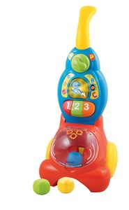 הליכון דחיפה מוזיקלי מבית Vtech דמוי שואב אבק התורם רבות להתפתחות הילד