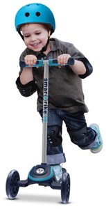  קורקינט דו-שלבי לילדים דגם T3 מבית smart trike  בעל מערכת היגוי חכמה ושלדת אלומיניום קלת משקל