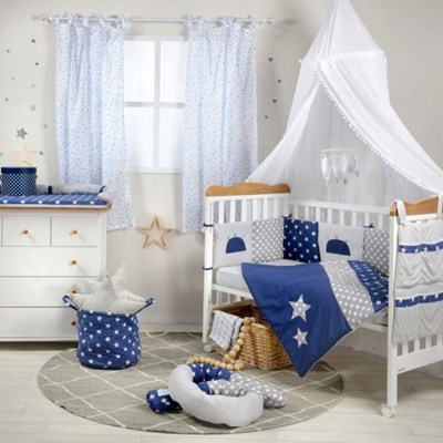 סט מצעים 3 חלקים “ הכוכב הכחול שלי״