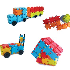 לבניה הרכבה 400 חלקים!!! עיצוב חדשני, הפותחים בפני הפעוטות עולם שלם חדש של יצירתיות דמיון ועוד!!