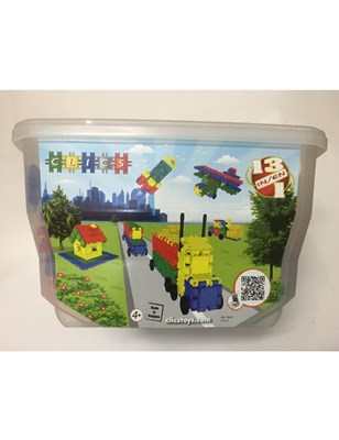 משחק קליקס CLICS המוכר והמקורי 475 חלקים 13 אפשרויות הרכבה שונות