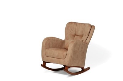 כורסאת הנקה ורונה חום קאמל מבד אריג לחווית הנקה מושלמת