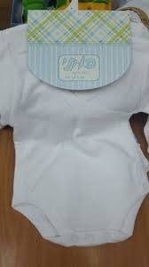 סט 3 בגדי גוף פלנל לבנים 100% כותנה מידות 0-24 חודשים