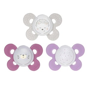 זוג מוצצי סיליקון 16-36M קומפורט - Soother Comfort Lumi Sil 16-36 צ'יקו Chicco