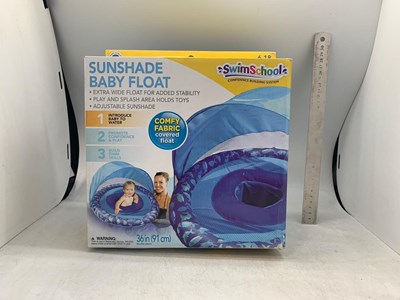 מושב ישיבה מתנפח לבריכה לפעוטות עם צלון יציב ובטיחותי מגיל 6 חודשים עד 18 חודשים