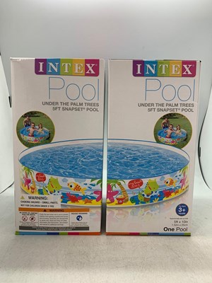 בריכה מתקפלת מבית אינטקס INTEX בקוטר 183 ס"מ בעומק 34 ס"מ