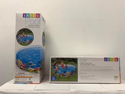 בריכה מתקפלת מבית אינטקס INTEX בקוטר 244/46 ס"מ