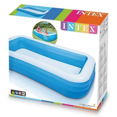 בריכה מתנפחת ענקית מבית אינטקס INTEX דגם 58484 במידות 305/183/56 ס"מ