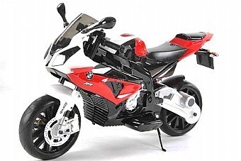 אופנוע BMW 12 וולט יפהפה עם גלגלי עזר לגילאי 3-8 שנים