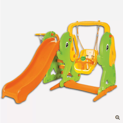 Pilsan-Elephant-Slide-and-Swing-Set-1-min סט מגלשה נדנדה ומתקן סל מבית האיכות "פילסן"