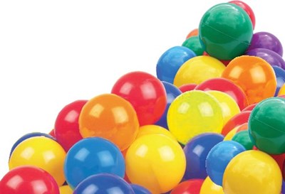 100 כדורי משחק צבעוניים לכל מטרה