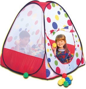 אוהל משחק לילדים צבעוני ומתקפל בקלות