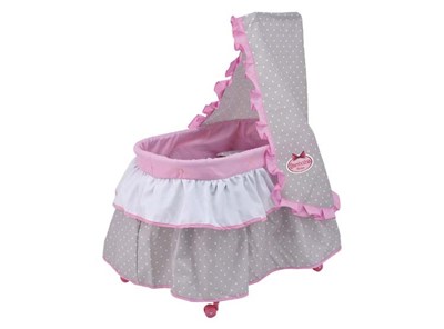 מיטת מהממת לבובה מבית BAMBOLINA ממתכת כולל כילה