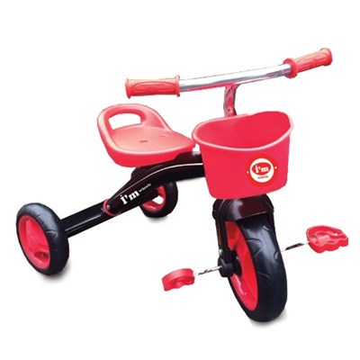 תלת אופן ראשון שלי IAM אדום תלת אופן לילדים הוא מוצר חזק יציב ובטוח להתנסות ראשונה ברכיבה עצמאית .