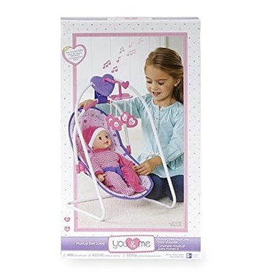 בובה עם נדנדה מסדרת YOU AND ME כולל מובייל לנדנדה