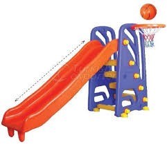 מגלשה איכותית וארוכה עם סל בצידו 2 ב-1 מבית האיכות PILSAN