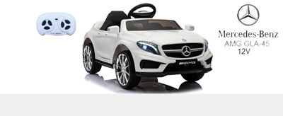 ג'יפ מרצדס GLA-45 Mercedes 12V רכב יוקרה עם חגורת בטיחות,נסיעה קדימה ואחורה!! שליטת הורים דרך שלט רחוק!!