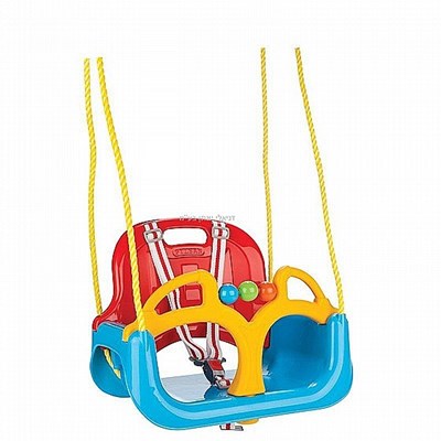 נדנדה 3 ב-1 איכותית עם סגירה קידמית לפעוטות ומתבגרים בשילוב צעצוע בפגוש מבית PILSAN