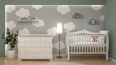 חדש!!! חדר תינוקות המשולב עם המיטה החדשה 2190 ושידה רוחב 120 ס"מ