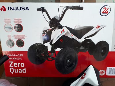 מבצע!!! טרקטורון לילדים 24V צמיגי גומי עם אוויר, מגיע צבע לבן בלבד, אחריות לשנה !! מחיר מדהים