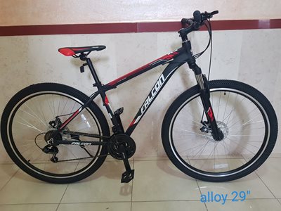 אופני רכיבה FALCON 29" אלומיניום שיכוך קידמי הילוכים איזי פייר של "שימנו" כסא ספורטיבי פדלים ברזל.